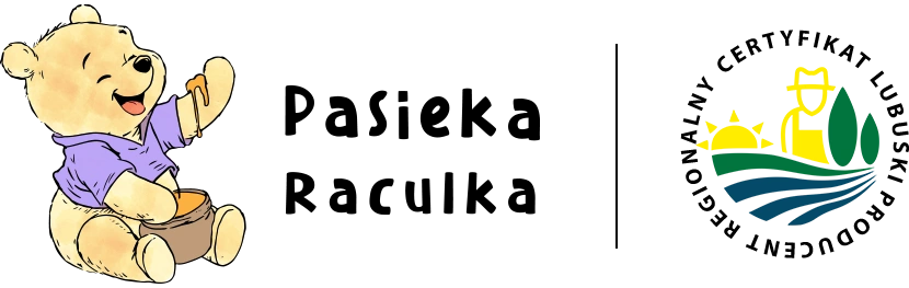 Logo Pasieki Raculka – miód z własnej pasieki, Zielona Góra